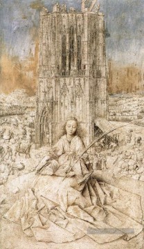 Jan van Eyck œuvres - Sainte Barbara Renaissance Jan van Eyck